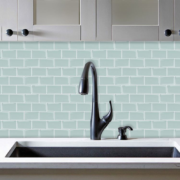 Lisslune | Plastic Peel & Stick Subway Tile Square Peel and Stick Back Wall Tile