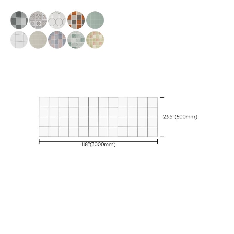 Lisslune | Modern Smooth Mosaic Tile Peel and Stick Wall Tile for the Kitchen
