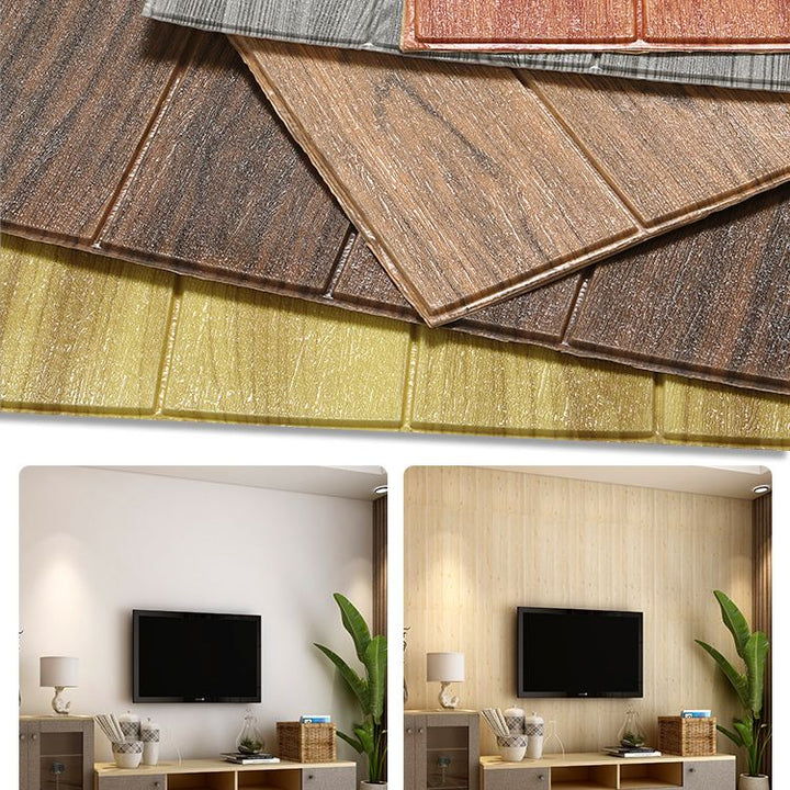 Lisslune | Wall paneling Vinyl Peel and Stick Smooth Waterproof Interior Wall Paneling