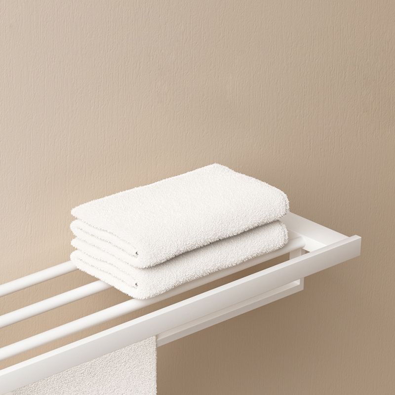 Lisslune | Modern White Bathroom Accessory Set Stainless Steel Bath Hardware Set