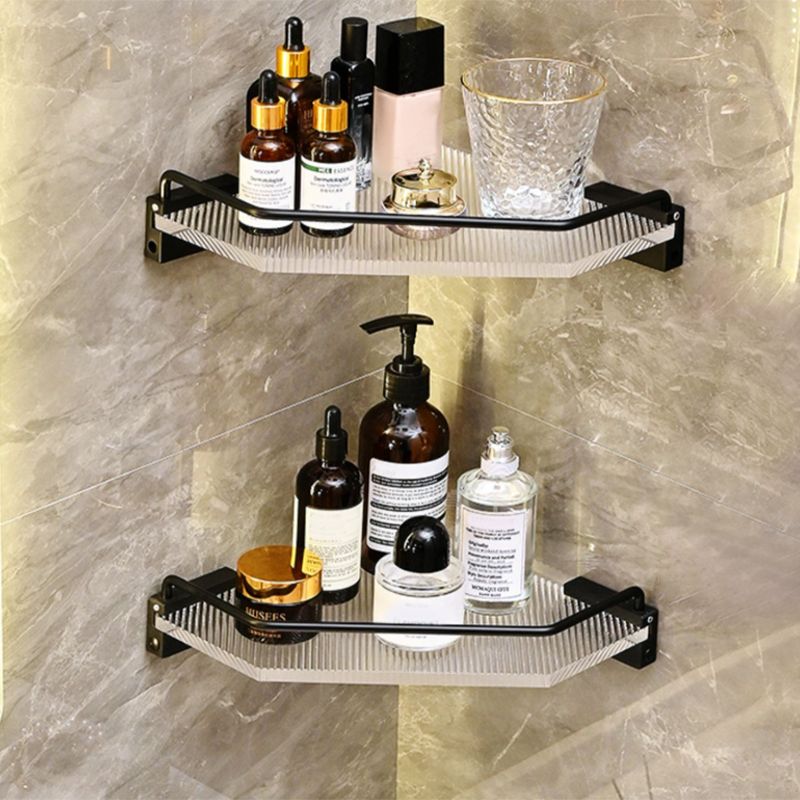 Lisslune | Modern Bathroom Accessories Set Black Towel Bar Bathroom Shelf Bathroom Fittings Set