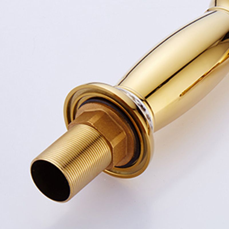 Lisslune | Glam Vessel Faucet Swivel Spout Lever Handle Sink Faucet