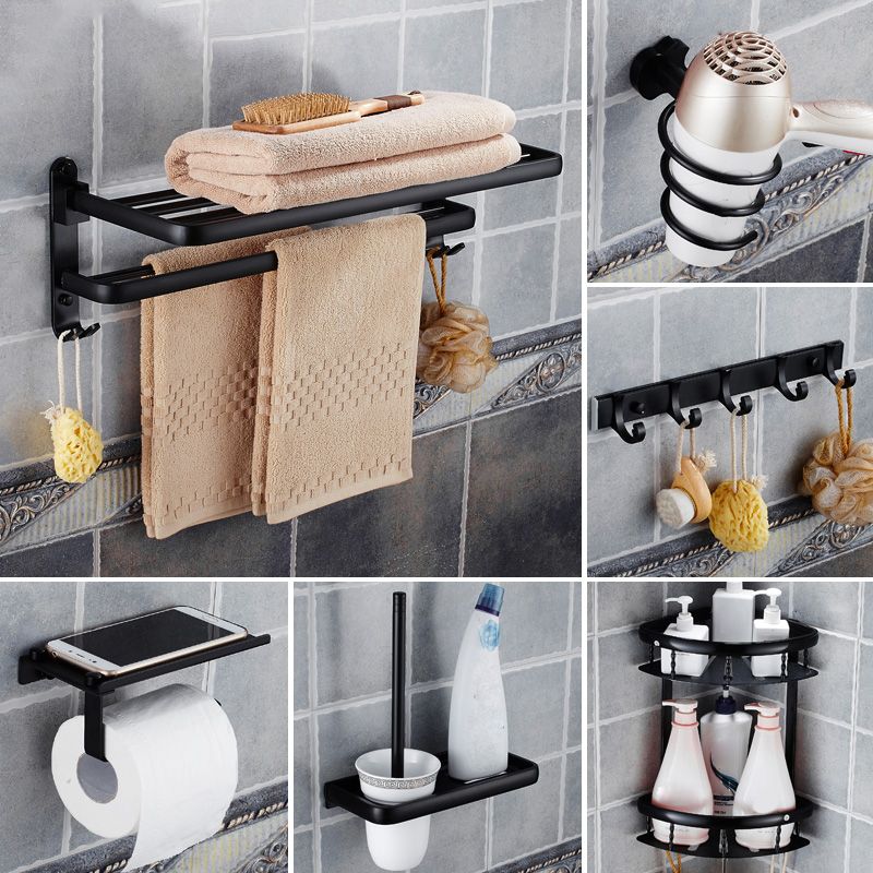 Lisslune | Modern Bathroom Accessories Hardware Set Black Accessories Hardware Set