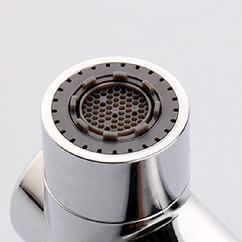 Lisslune | Round contemporary bathroom fixture with lever handle and single hole installation