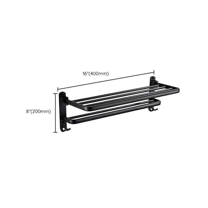 Lisslune | Modern Bathroom Accessories Set Towel Holder Black Soap Dish Bath Accessories Set