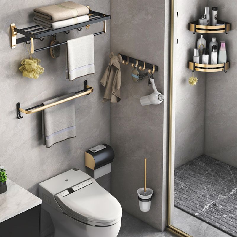 Lisslune | Black & Brass Bathroom Set Modern Style Bathroom Accessories As Individual Piece Or As Set