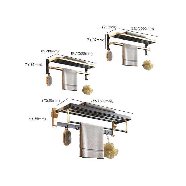 Lisslune | Black & Brass Bathroom Set Modern Style Bathroom Accessories As Individual Piece Or As Set