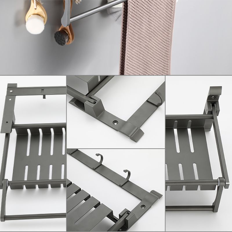 Lisslune | Modern Bathroom Fixture Set Towel Bar Gray Bathroom Shelf Bathroom Set