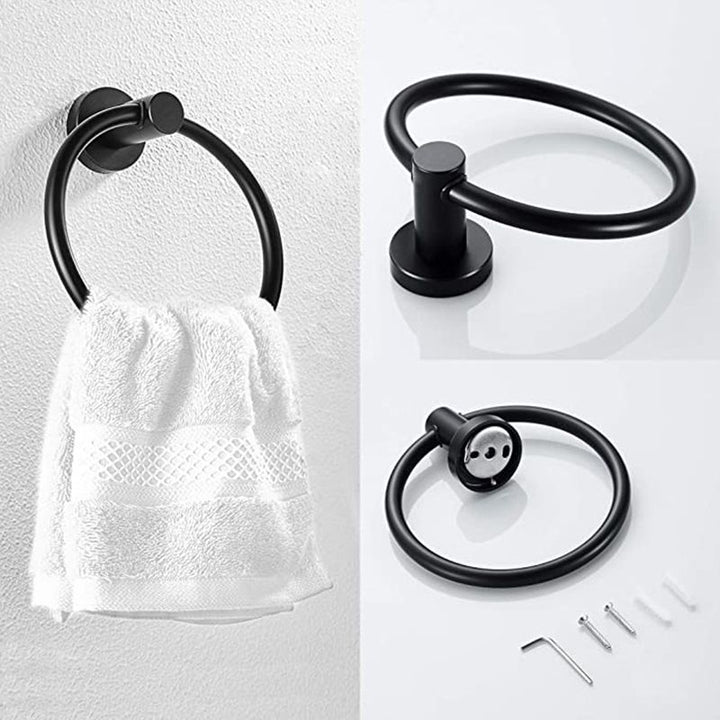 Lisslune | Traditional 2-piece bathroom hardware set towel ring/paper holder