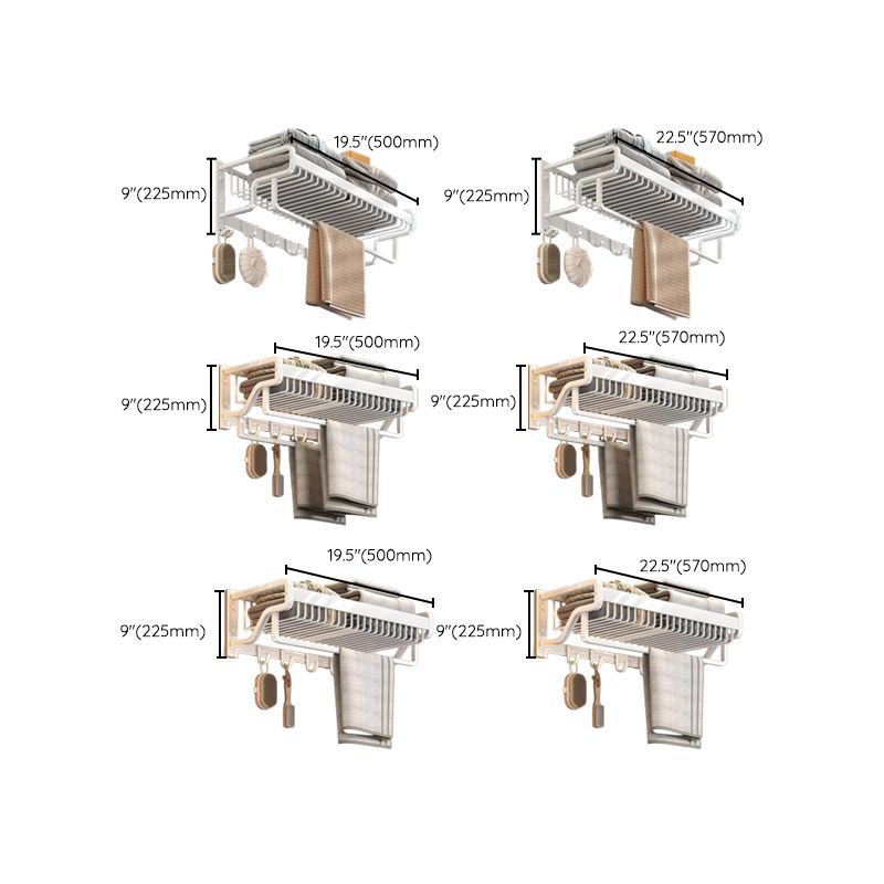 Lisslune | Modern Bathroom Accessory Set White Paper Holder Bathroom Shelf Bathroom Fittings Set