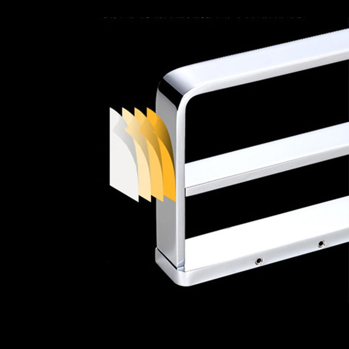 Lisslune | Chrome brass modern bathroom accessory set with towel bar/ ring/ paper holder & bathrobe hook