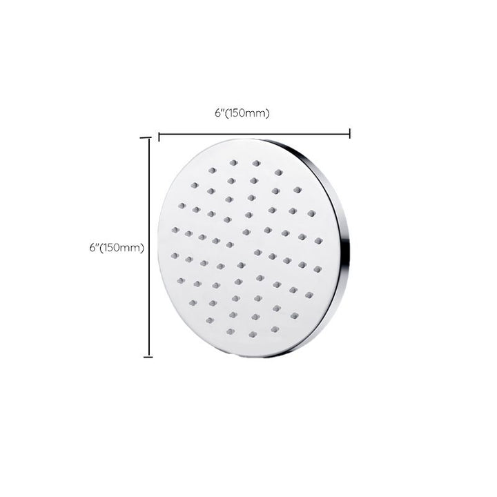 Lisslune | Metal Shower Head Combo Contemporary Round Fixed Shower Head for the Bathroom