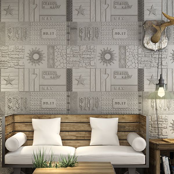Lisslune | Peel and Stick Wall Ceiling 3D Embossed Wall Covering with Waterproof