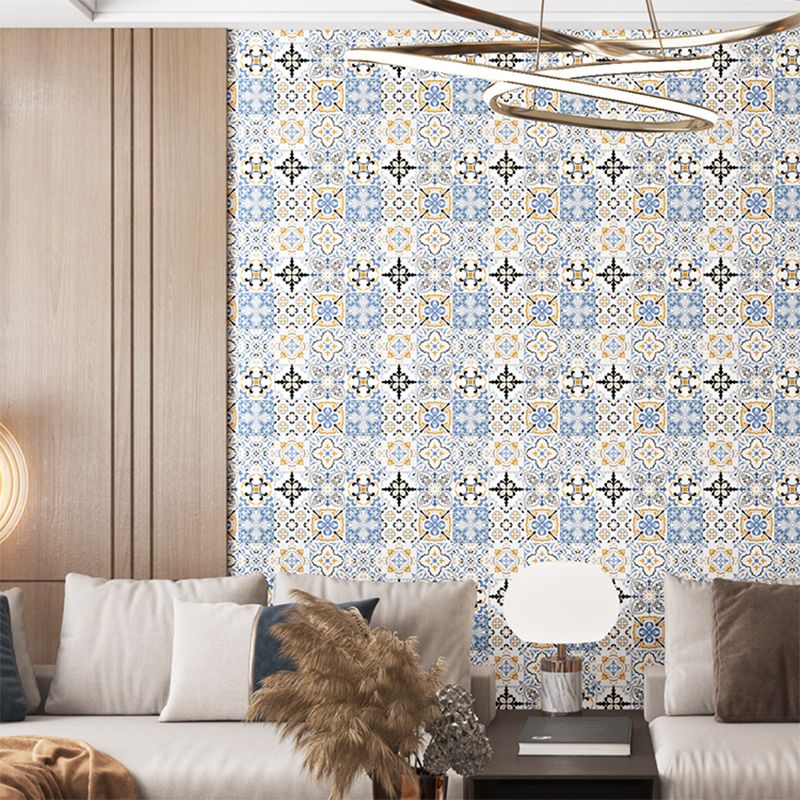 Lisslune | PVC Peel and Stick Tile 12" x 23" Rectangular Grid Waterproof Peel and Stick Tiles 10 Pack