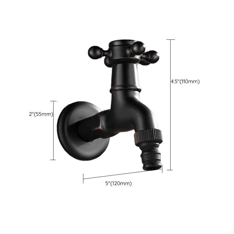 Lisslune | Width Bathroom Sink Faucet Wall-Mounted Cross Handle Faucet