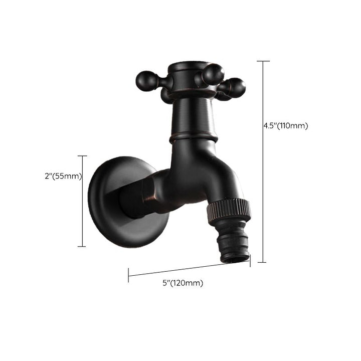 Lisslune | Width Bathroom Sink Faucet Wall-Mounted Cross Handle Faucet