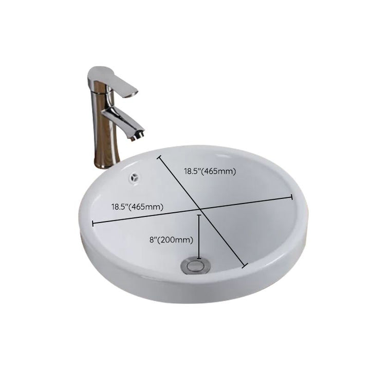 Lisslune | Contemporary oval washbasin ceramic metal under-mount sink