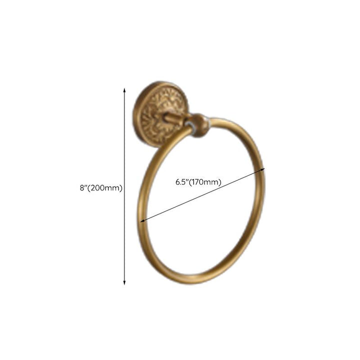 Lisslune | Traditional Bathroom Accessory Set Gold Paper Holder Bathroom Set