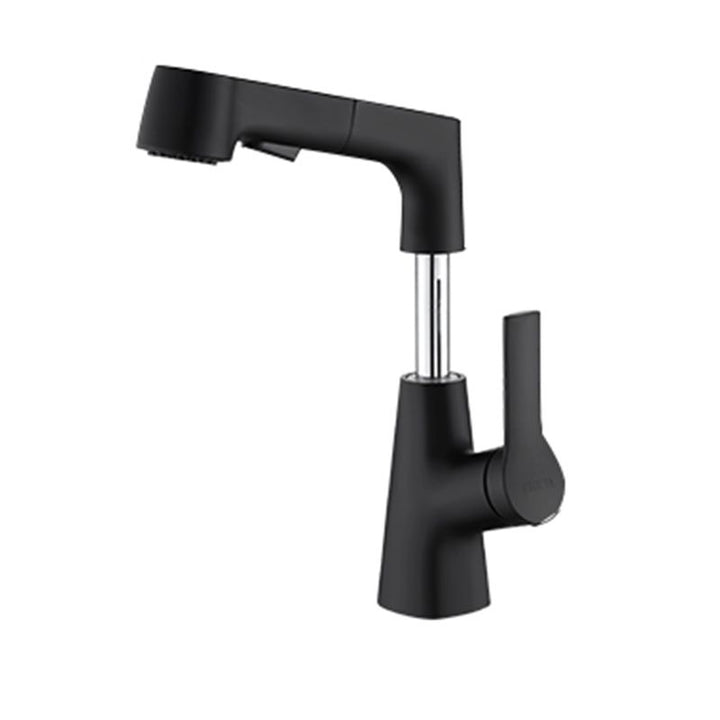 Lisslune | Swivel Spout Basin Tap Brass Bathroom Low Arc Lift Tap