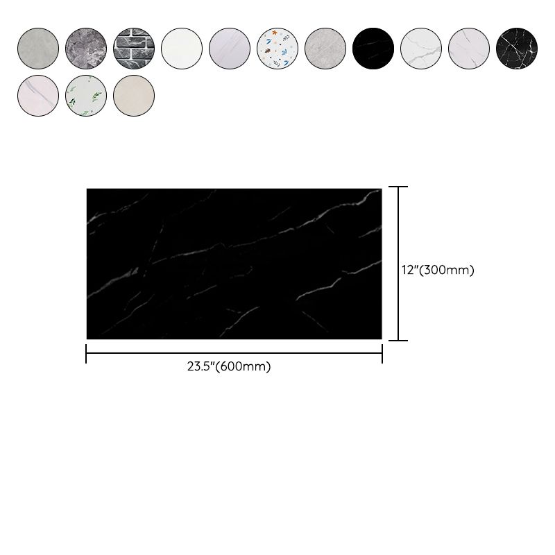 Lisslune | Modern Peel and Stick Back Wall Tile Rectangular Peel and Stick Wall Tile