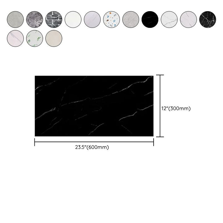 Lisslune | Modern Peel and Stick Back Wall Tile Rectangular Peel and Stick Wall Tile