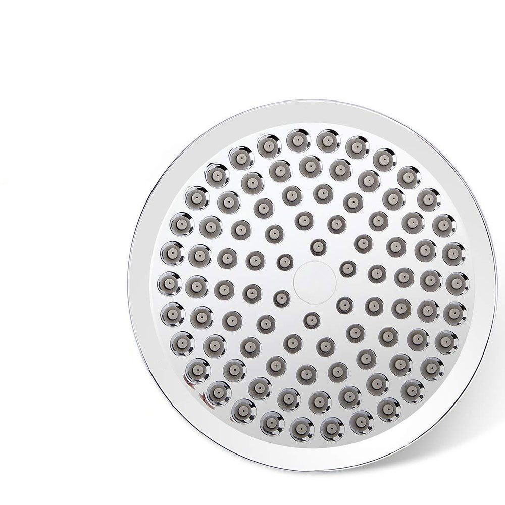 Lisslune | Modern Standard Shower Set Double Round Metal Adjustable Spray Pattern Shower Head