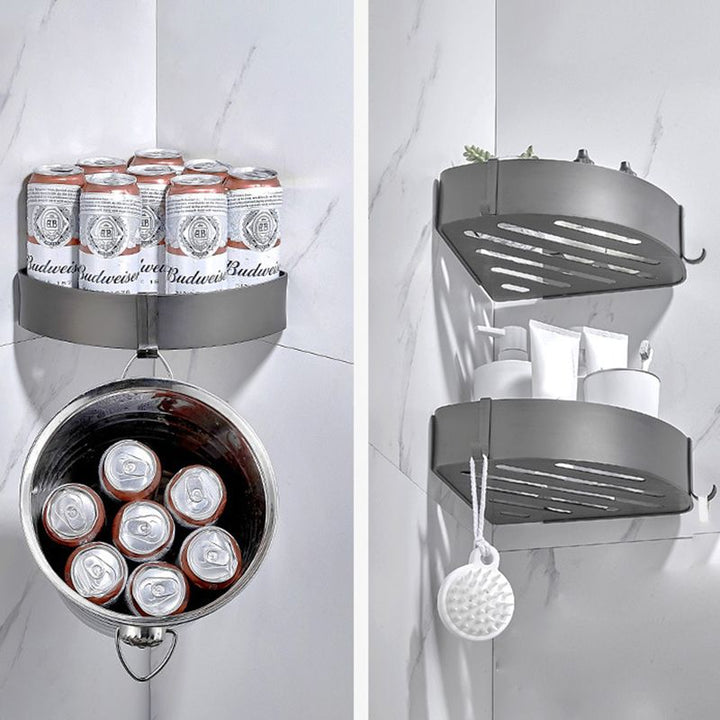 Lisslune | Modern Chrome Bathroom Accessories Set Aluminum Bathroom Fittings Set