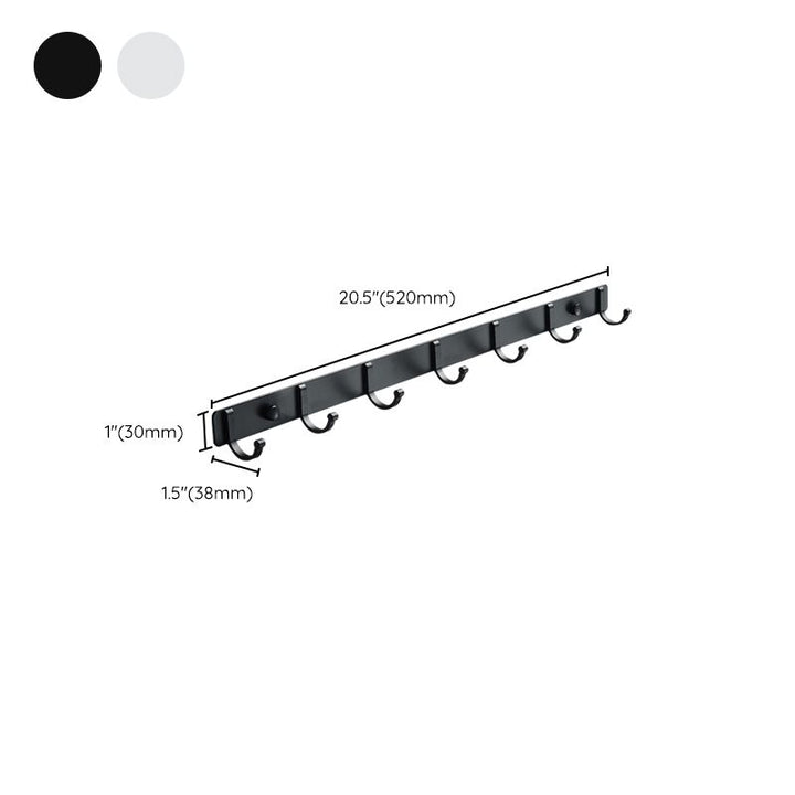 Lisslune | Modern Bathroom Accessories Set Silver/Black Bathroom Accessory Kit