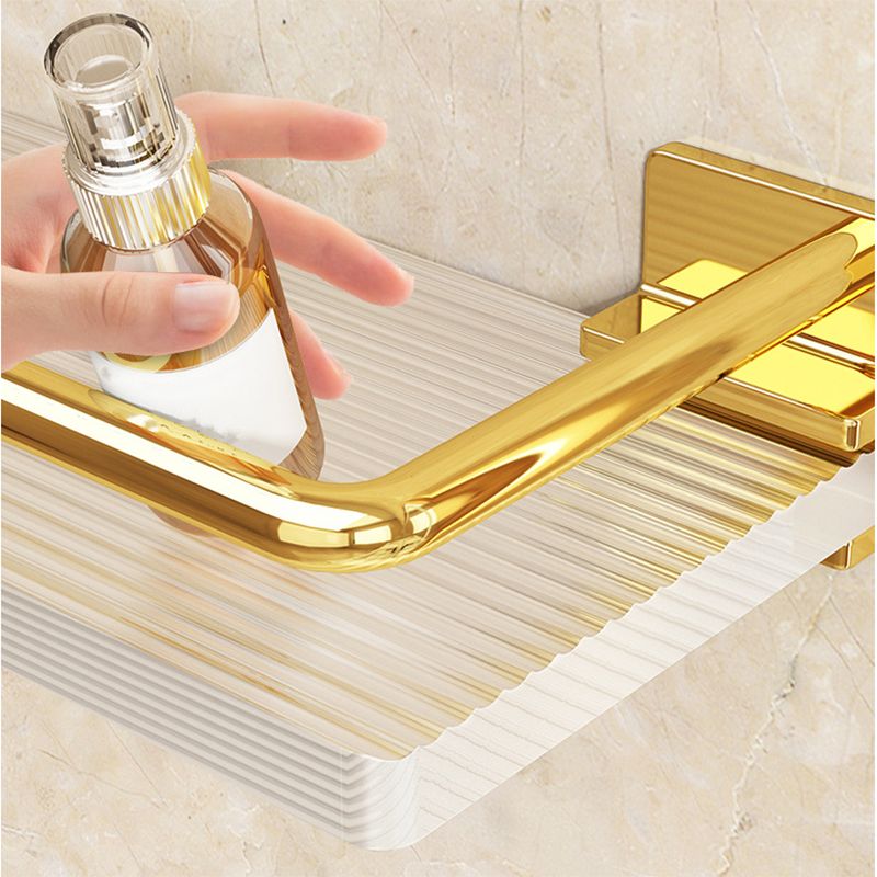 Lisslune | Modern Silver/Gold Bathroom Hardware Set Bathroom Shelf Bathroom Set