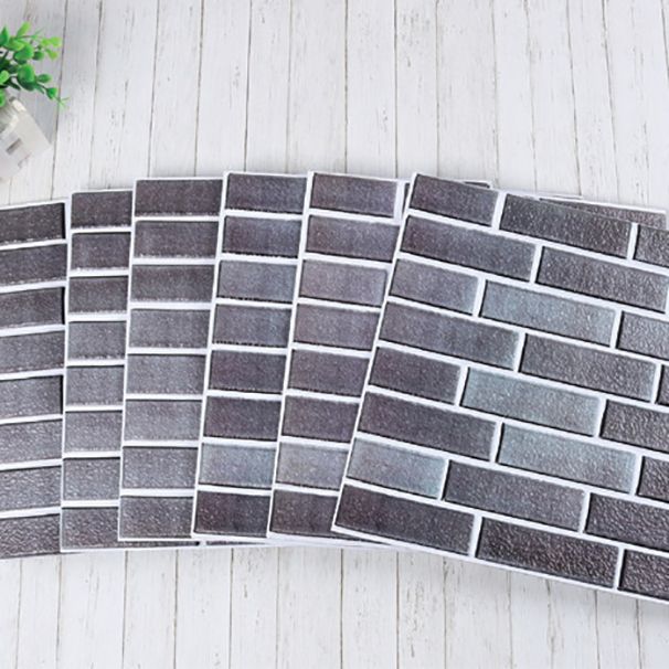 Lisslune | Plastic Peel & Stick Subway Tile 3D Subway Tile with Anti-Slip Surface