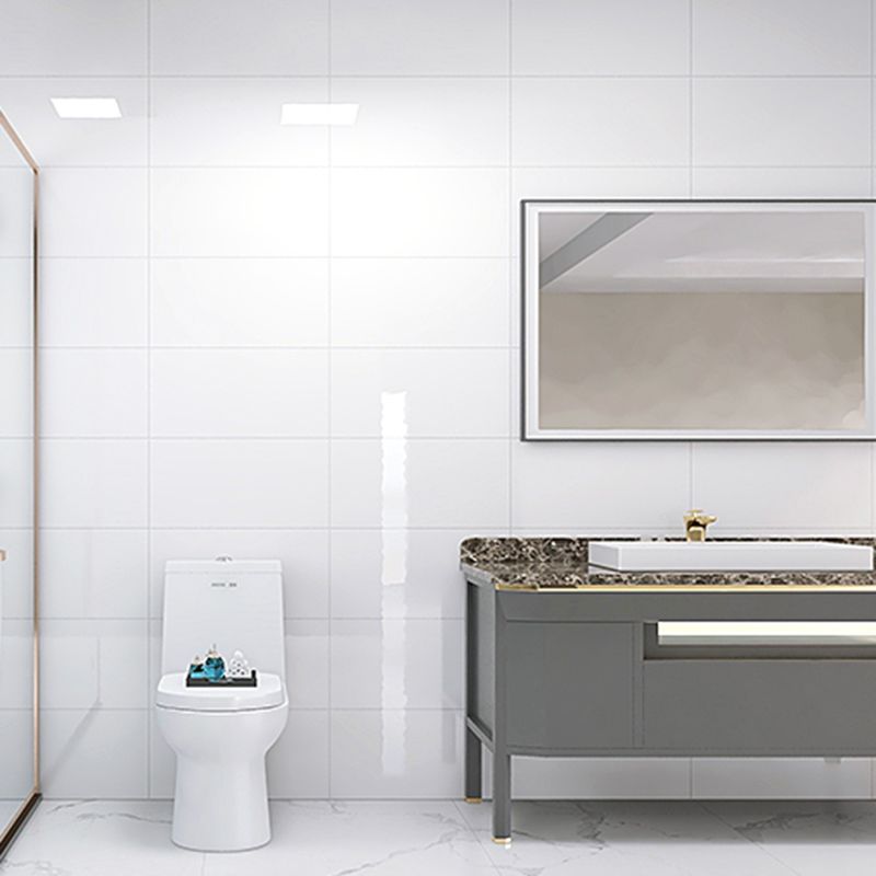 Lisslune | Contemporary Style Wallpaper Single Panel Bathroom Wallpaper with Rectangular Shape