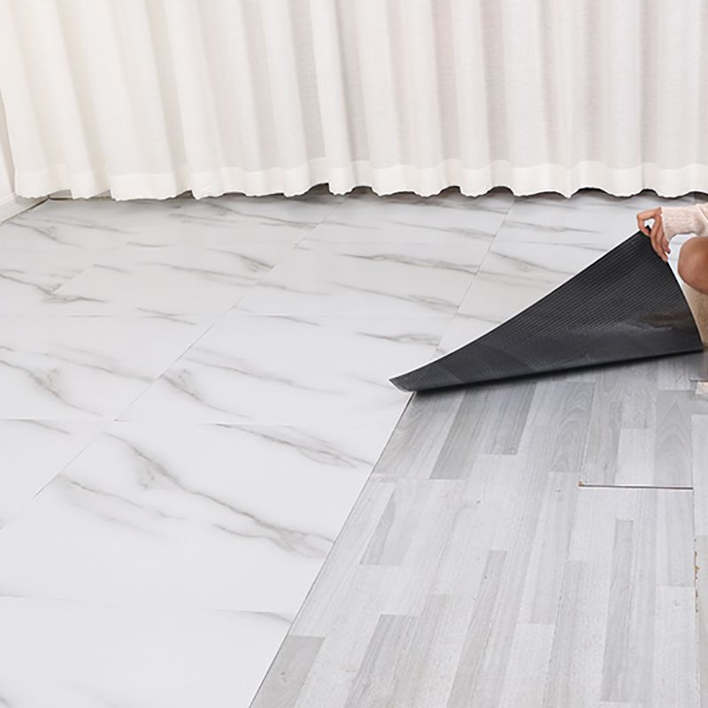 Lisslune | Indoor Vinyl Floor Peel and Stick PVC Marble Print Square Floor
