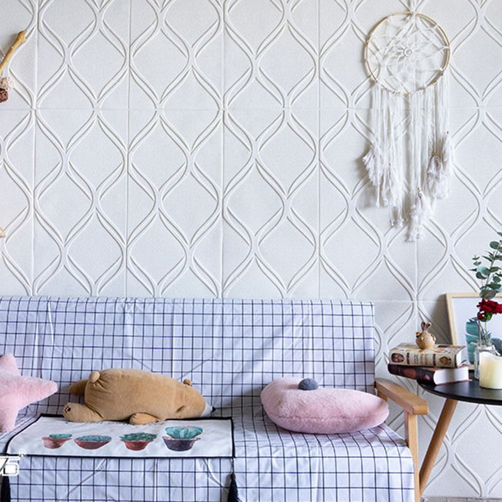 Lisslune | Contemporary waterproof wall planks striped brick bedroom wall panels