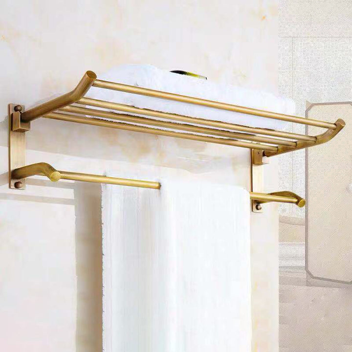 Lisslune | 4-piece traditional bathroom accessory set Gold Brass bathroom accessory hardware set