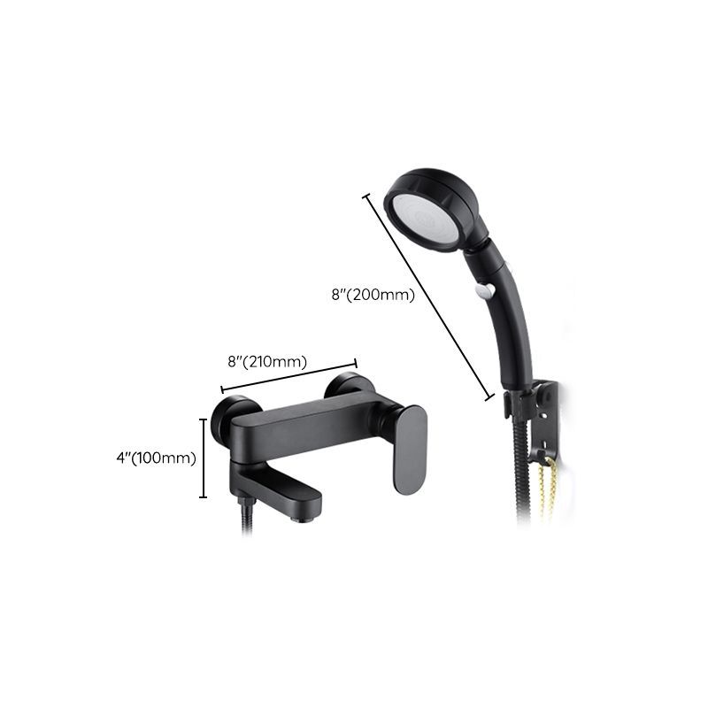 Lisslune | Modern Wall-Mounted Bathtub Faucet Trim Metal Single-Lever Bathtub Faucet Trim