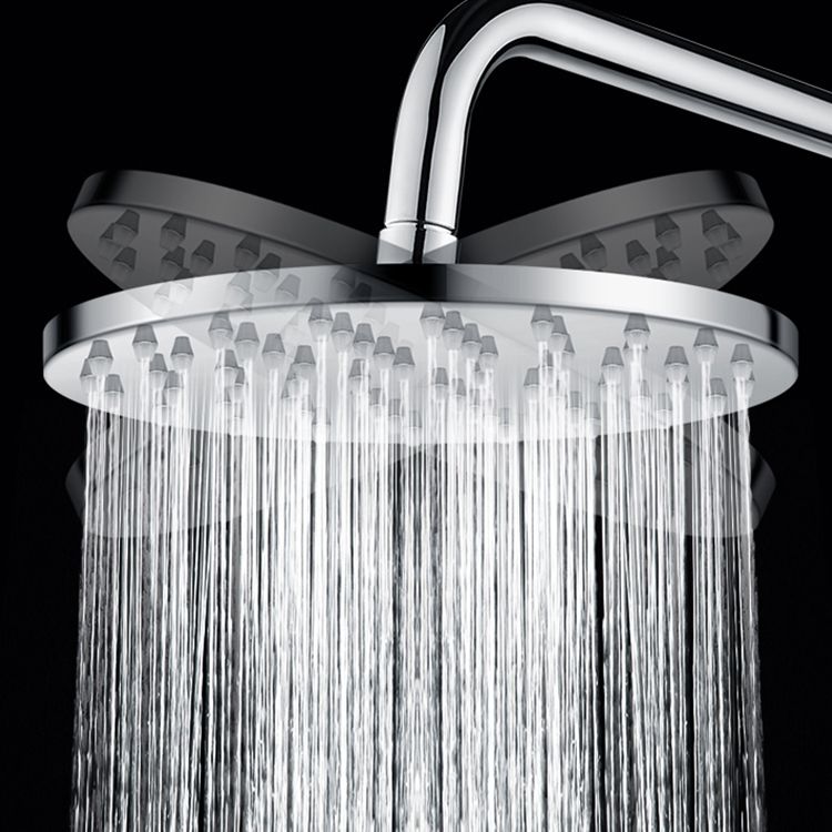 Lisslune | Metal Shower Head Combo Contemporary Round Fixed Shower Head for the Bathroom