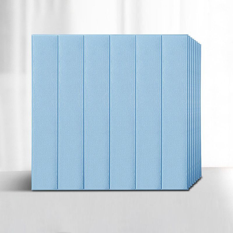 Lisslune | Solid color 3D embossed wall panel waterproof foam interior wall tile