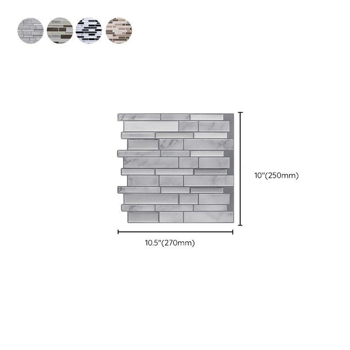 Lisslune | Floor and wall tile kitchen brick look for peeling and sticking waterproof wall tile