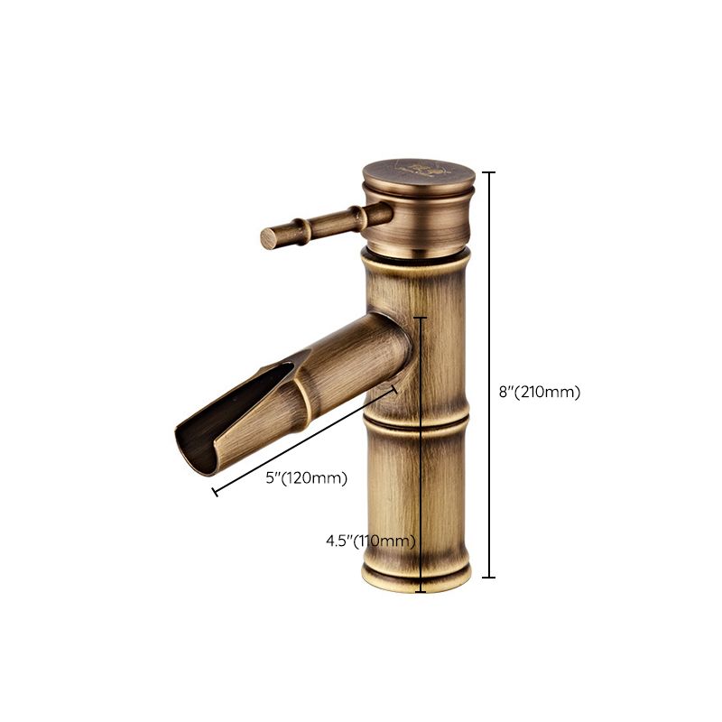 Lisslune | Lever handle basin mixer Land Low Arc Faucet Single Hole Bathroom Faucet