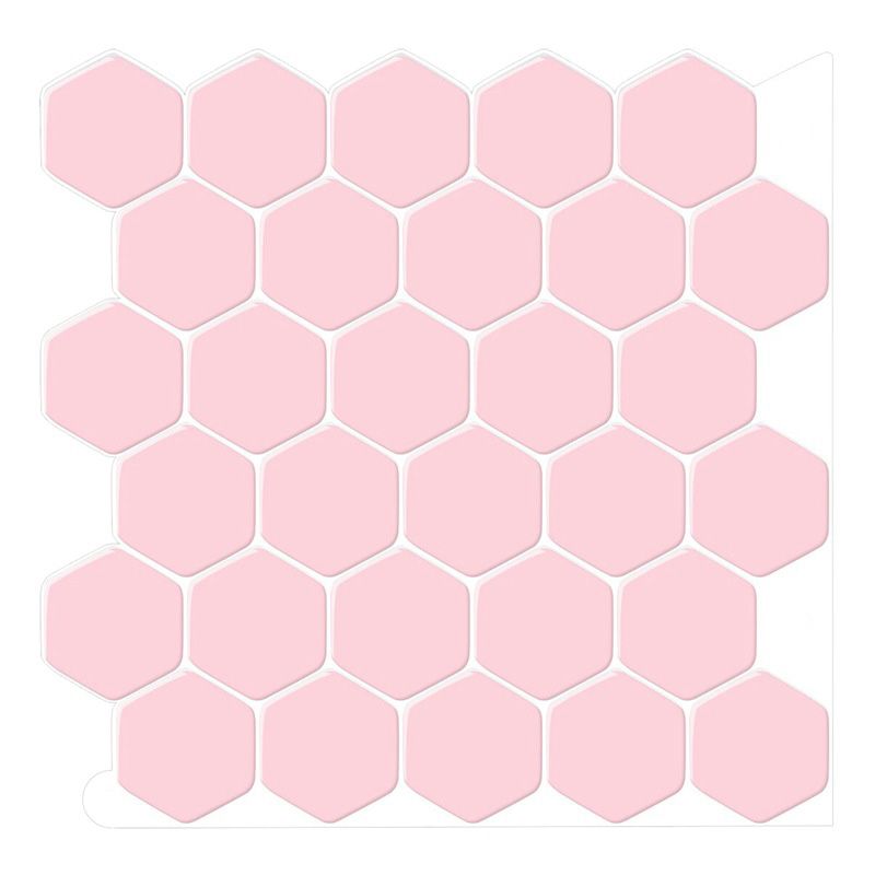 Lisslune | Self-adhesive Tiles Solid Color Hexagonal Scratch-resistant Self-adhesive Tiles