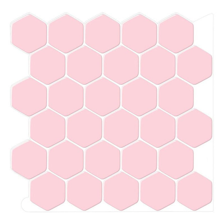 Lisslune | Self-adhesive Tiles Solid Color Hexagonal Scratch-resistant Self-adhesive Tiles