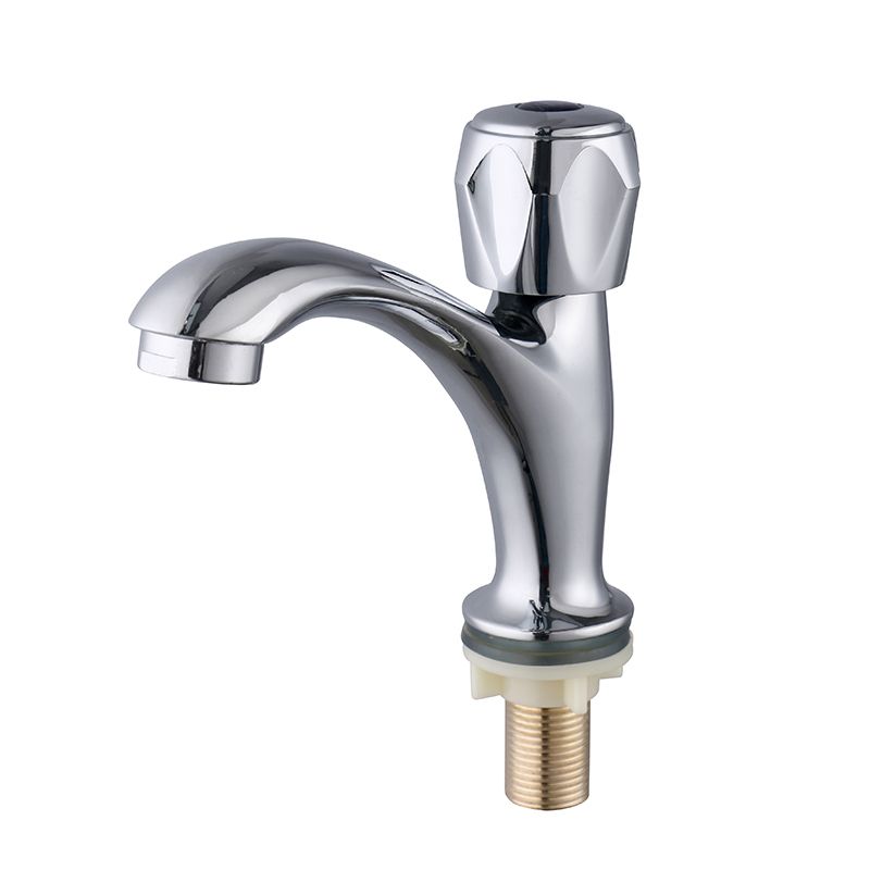 Lisslune | Contemporary Centerset Faucet Knob Handle Low Arc Solid Brass Faucet
