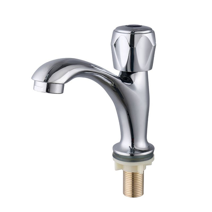 Lisslune | Contemporary Centerset Faucet Knob Handle Low Arc Solid Brass Faucet