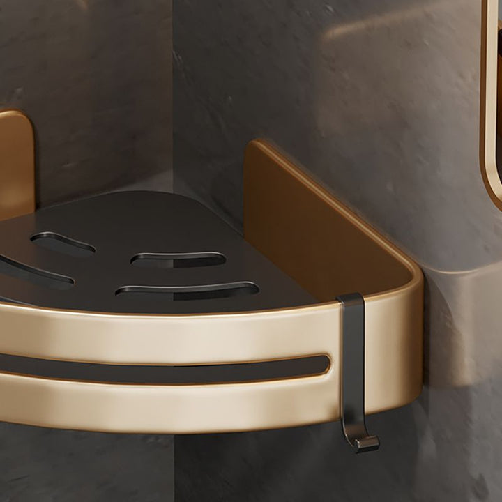 Lisslune | Modern Gold Bathroom Accessories Set Bathroom Shelf Bathroom Accessories Set