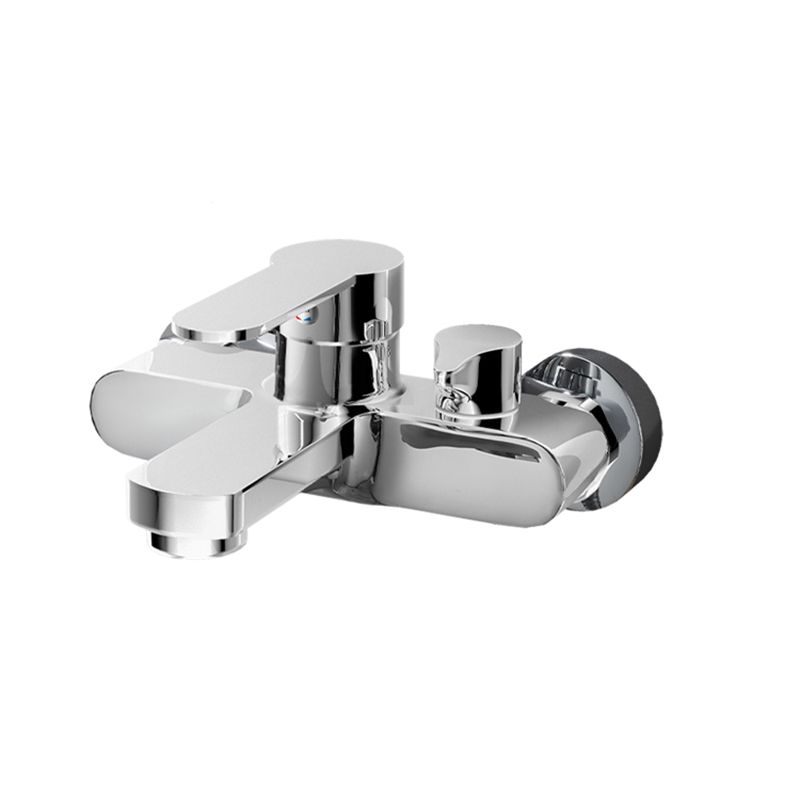 Lisslune | Popular Wall-Mounted Bathtub Faucet Fixed Lever Handle Bathtub Filler Trim