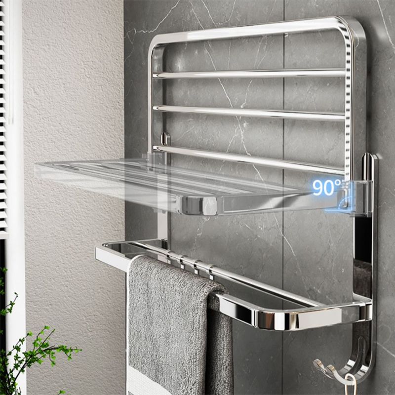 Lisslune | Contemporary Chrome Bathroom Hardware Set Polished Chrome Bathroom Set Made of Stainless Steel