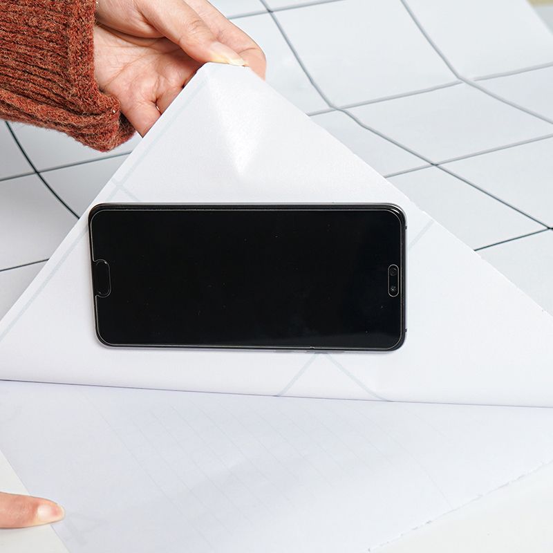 Lisslune | Square Grid Mosaic Tiles waterproof Peel-and-Stick Tile for backsplash