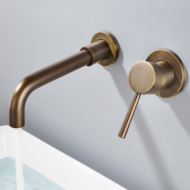 Lisslune | Modern Brass Roman Bathtub Faucet with 1 Lever Handle Bathtub Faucet