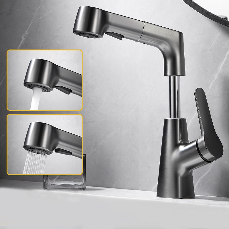 Lisslune | 1-Handle Brush Nickel Widespread Faucet Single Hole Bathroom Vessel Faucet with Brass