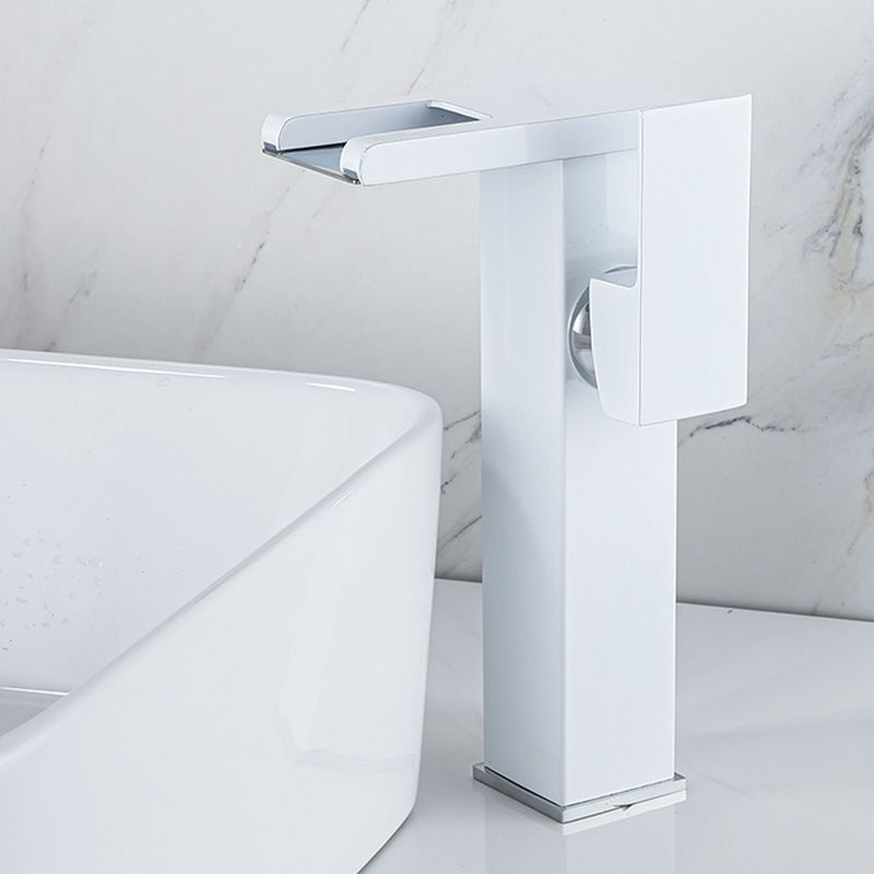 Lisslune | Contemporary Sink Faucet Solid Color Low Arc Bathroom Sink Faucet